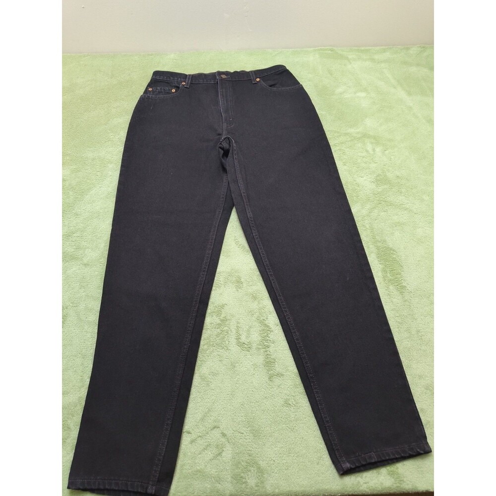 Vintage Levi’s 550 Jeans Womens Size 16 Black Relaxed Fit Tapered Leg Cotton